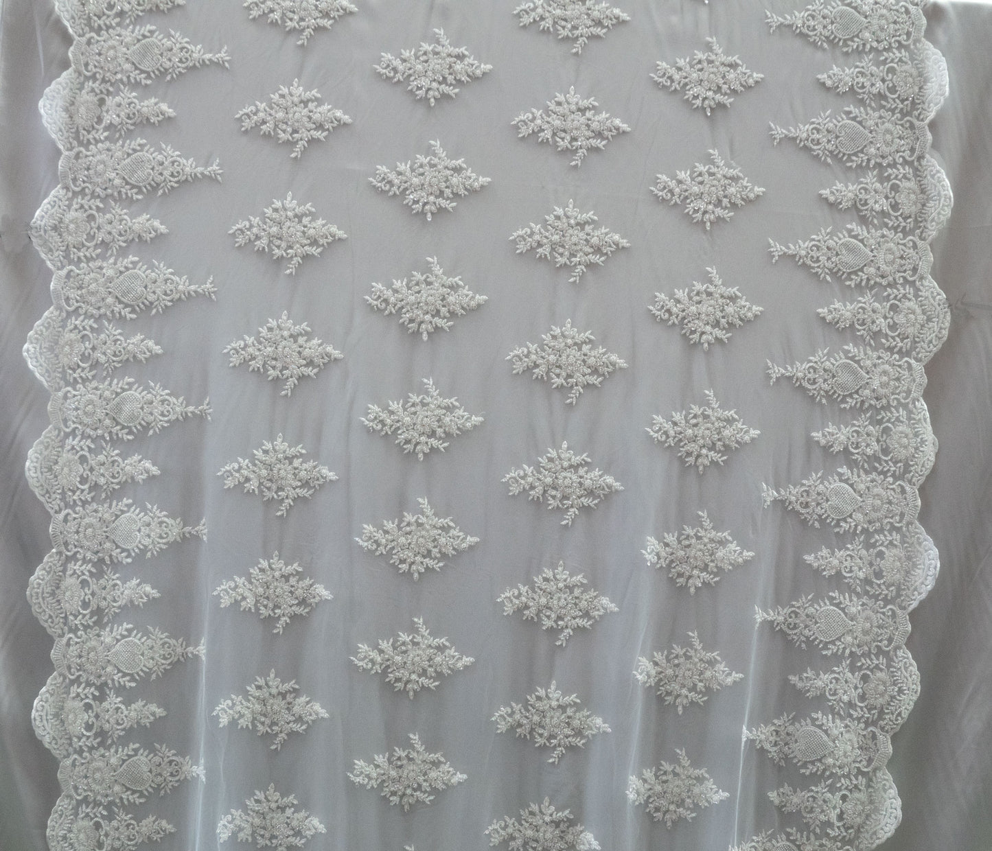 3 Colors, Heavy Hand Beaded Embroidered Flowers UNAN 2201