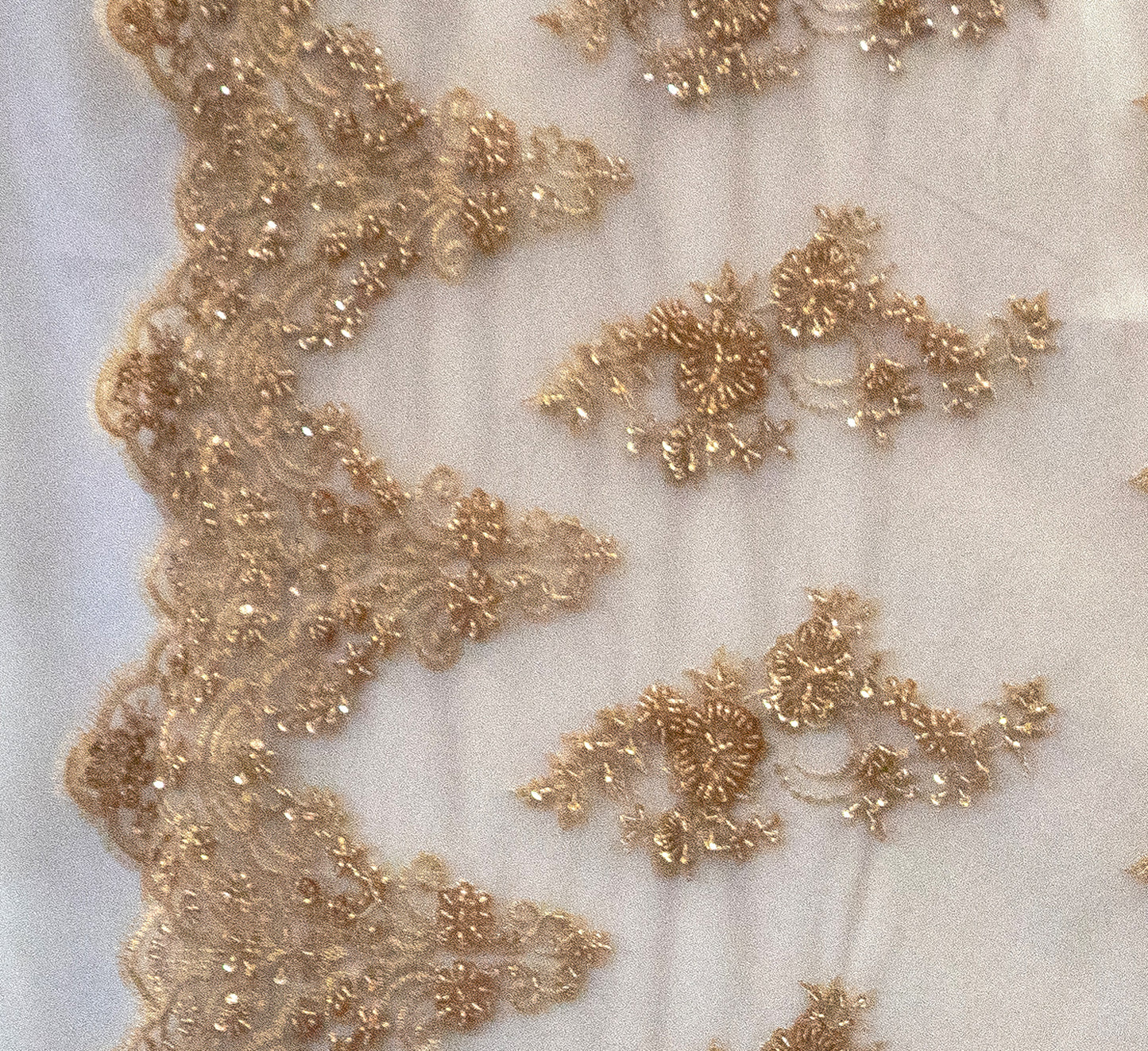 17 Colors, Embroidered Lace With Beads And Sequins # HT 1027