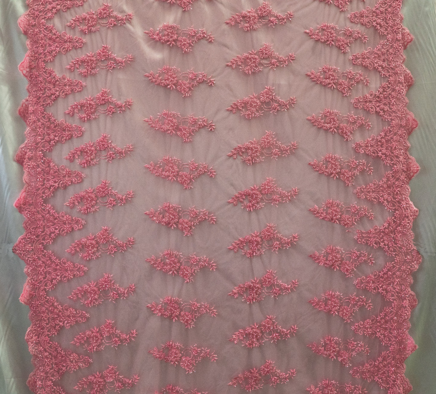 17 Colors, Embroidered Lace With Beads And Sequins # HT 1027