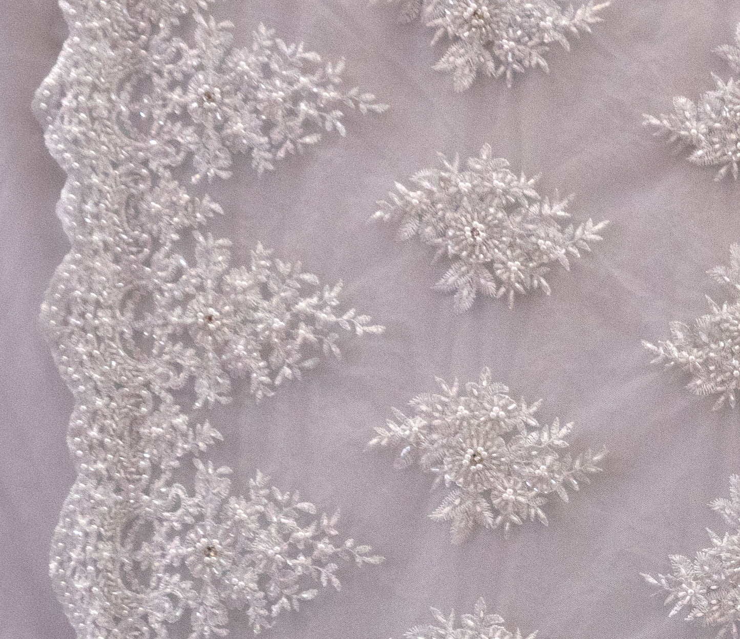 5 Colors, Embroidery Lace With Beads # WL 107