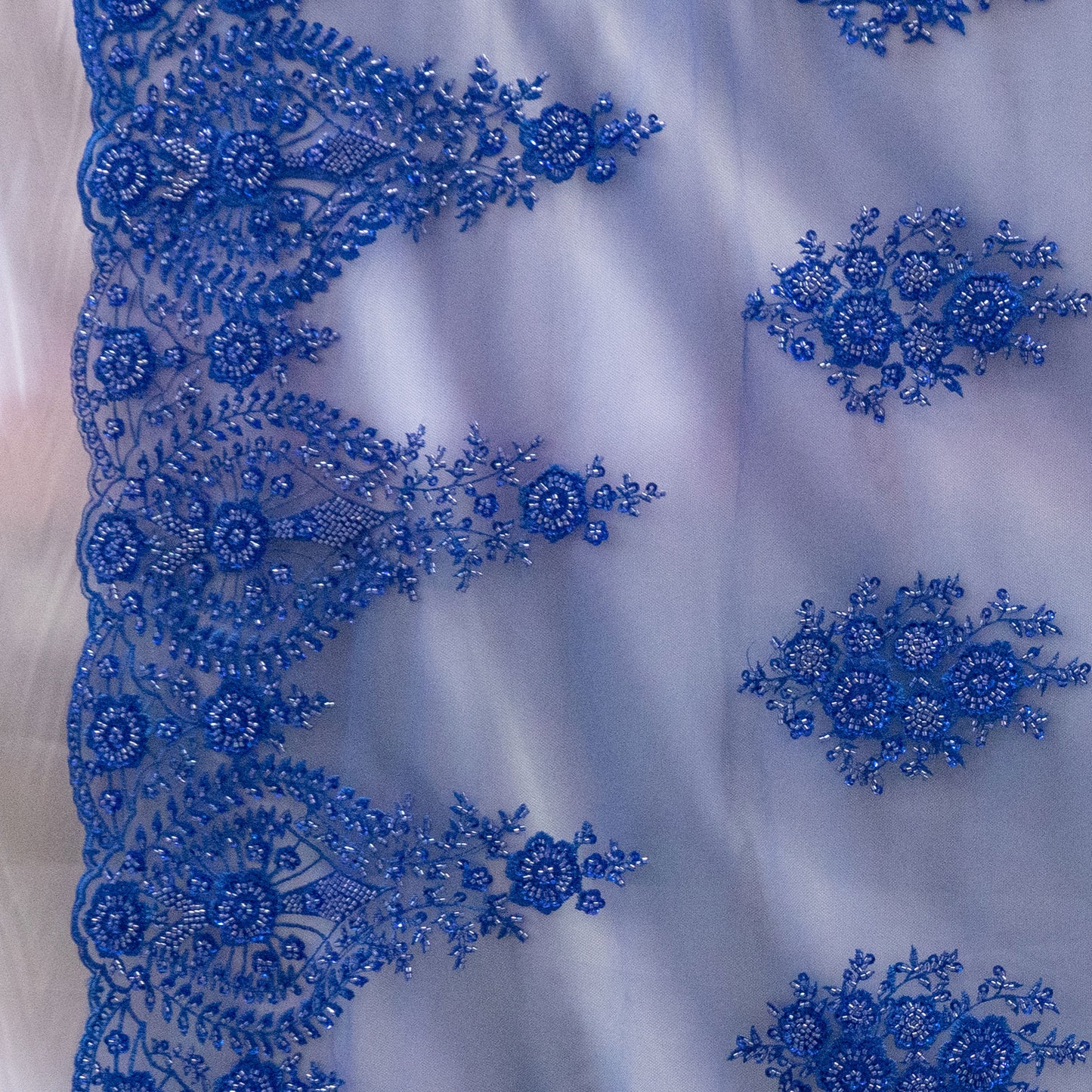10 Colors, Heavy Hand Beaded Embroidered Flowers UNAN 2202.
