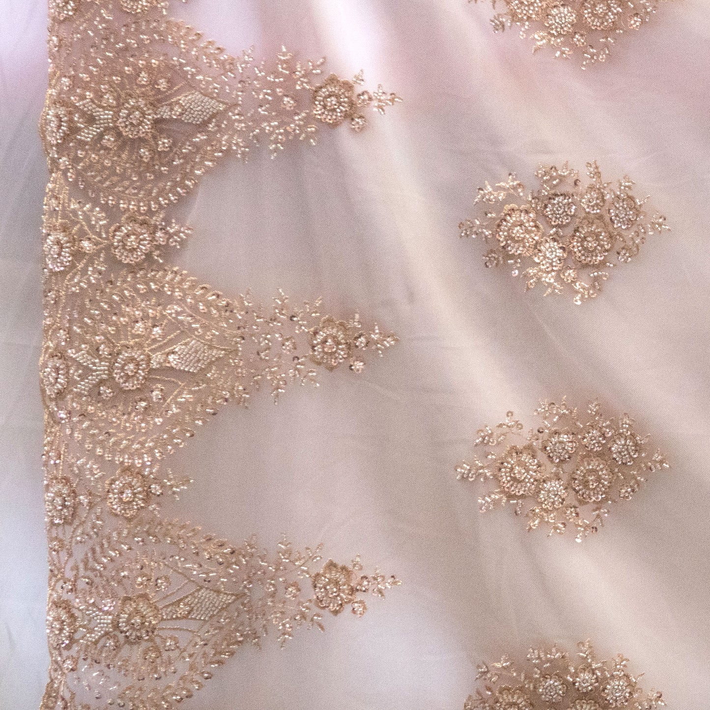 10 Colors, Heavy Hand Beaded Embroidered Flowers UNAN 2202.