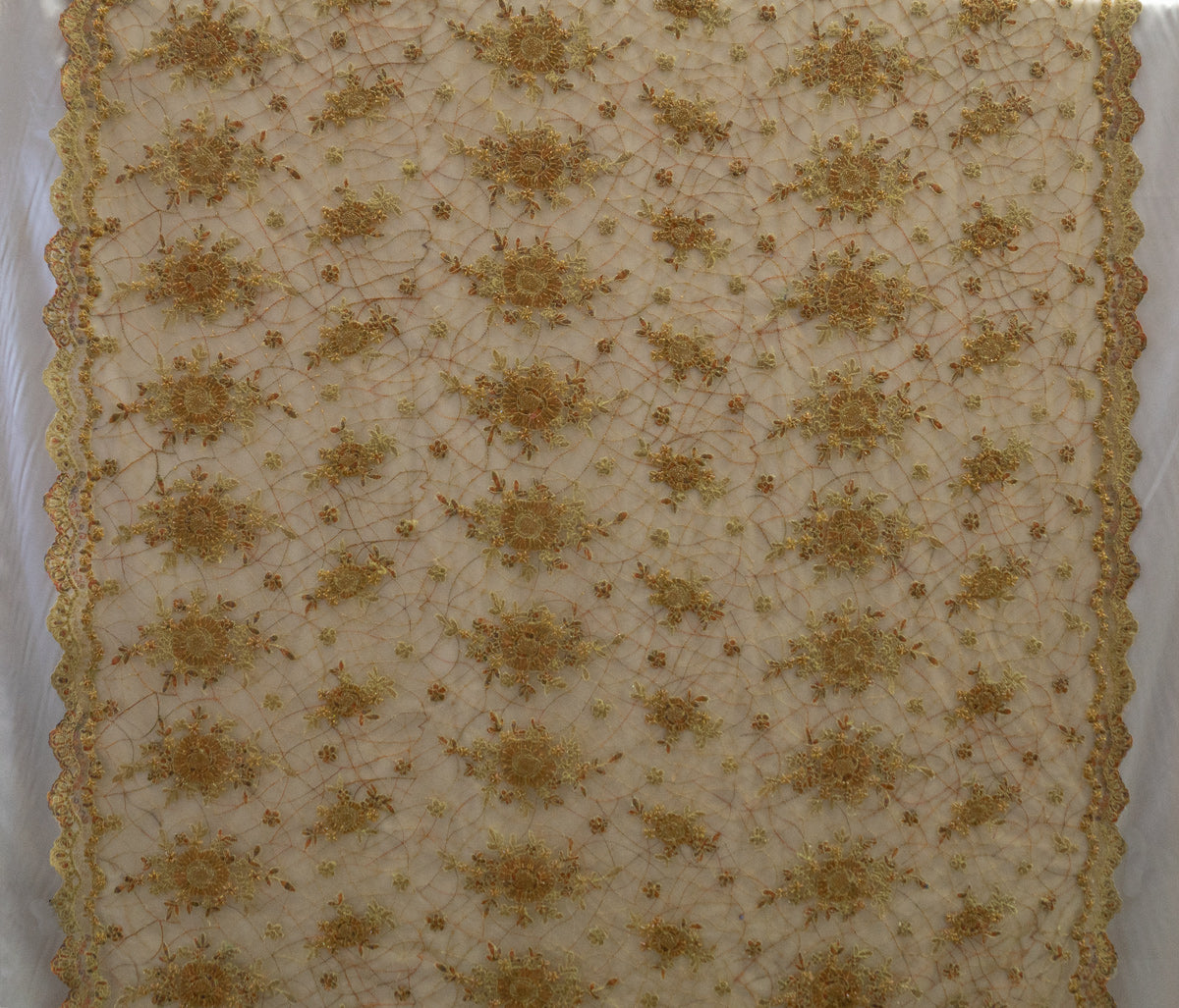 2 Colors, Embroidered Lace with 3D Flowers # SG 3543