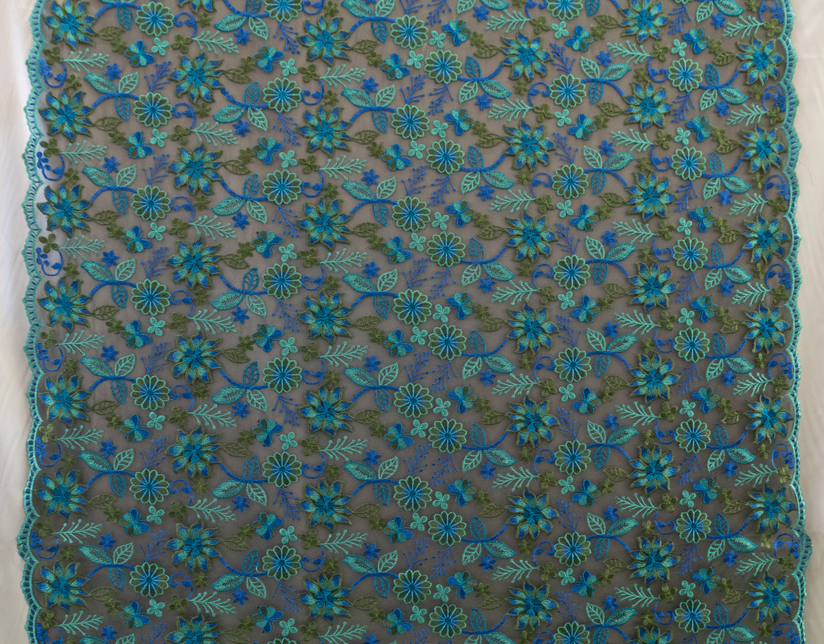 11 colors 3D Mixed Colors Embroidered Flowers # 22EMB010