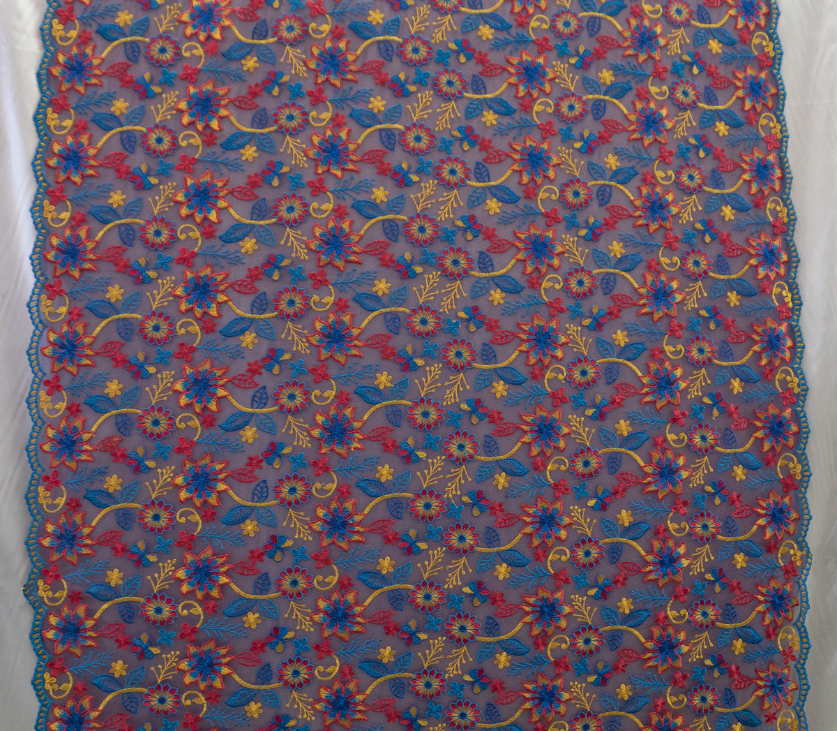 11 colors 3D Mixed Colors Embroidered Flowers # 22EMB010