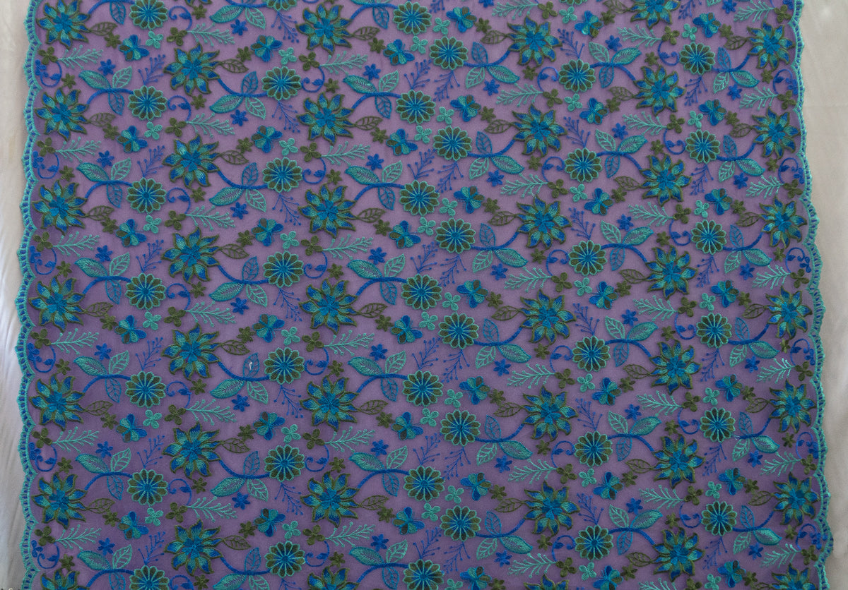 11 colors 3D Mixed Colors Embroidered Flowers # 22EMB010