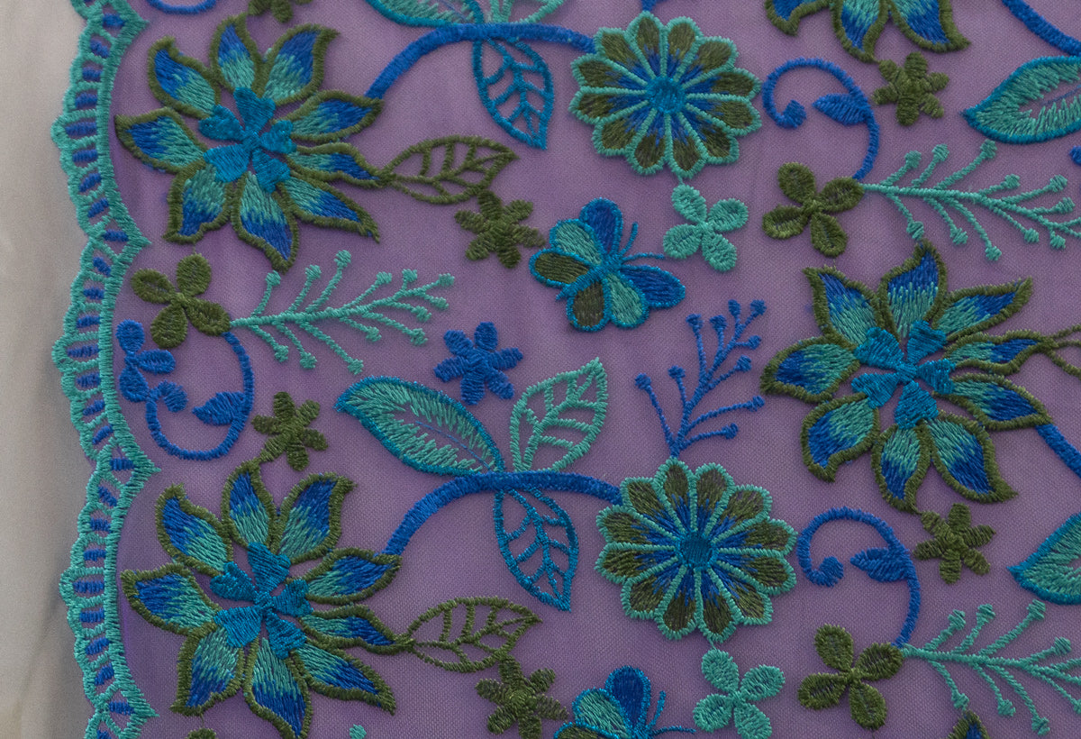 11 colors 3D Mixed Colors Embroidered Flowers # 22EMB010