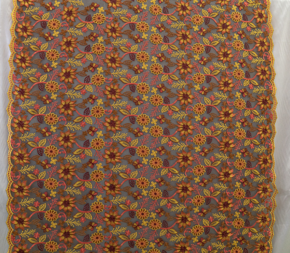 11 colors 3D Mixed Colors Embroidered Flowers # 22EMB010
