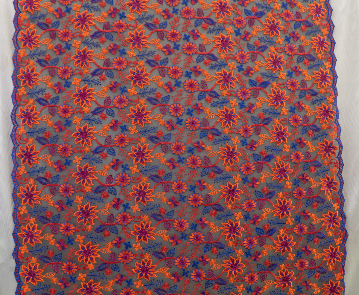 11 colors 3D Mixed Colors Embroidered Flowers # 22EMB010