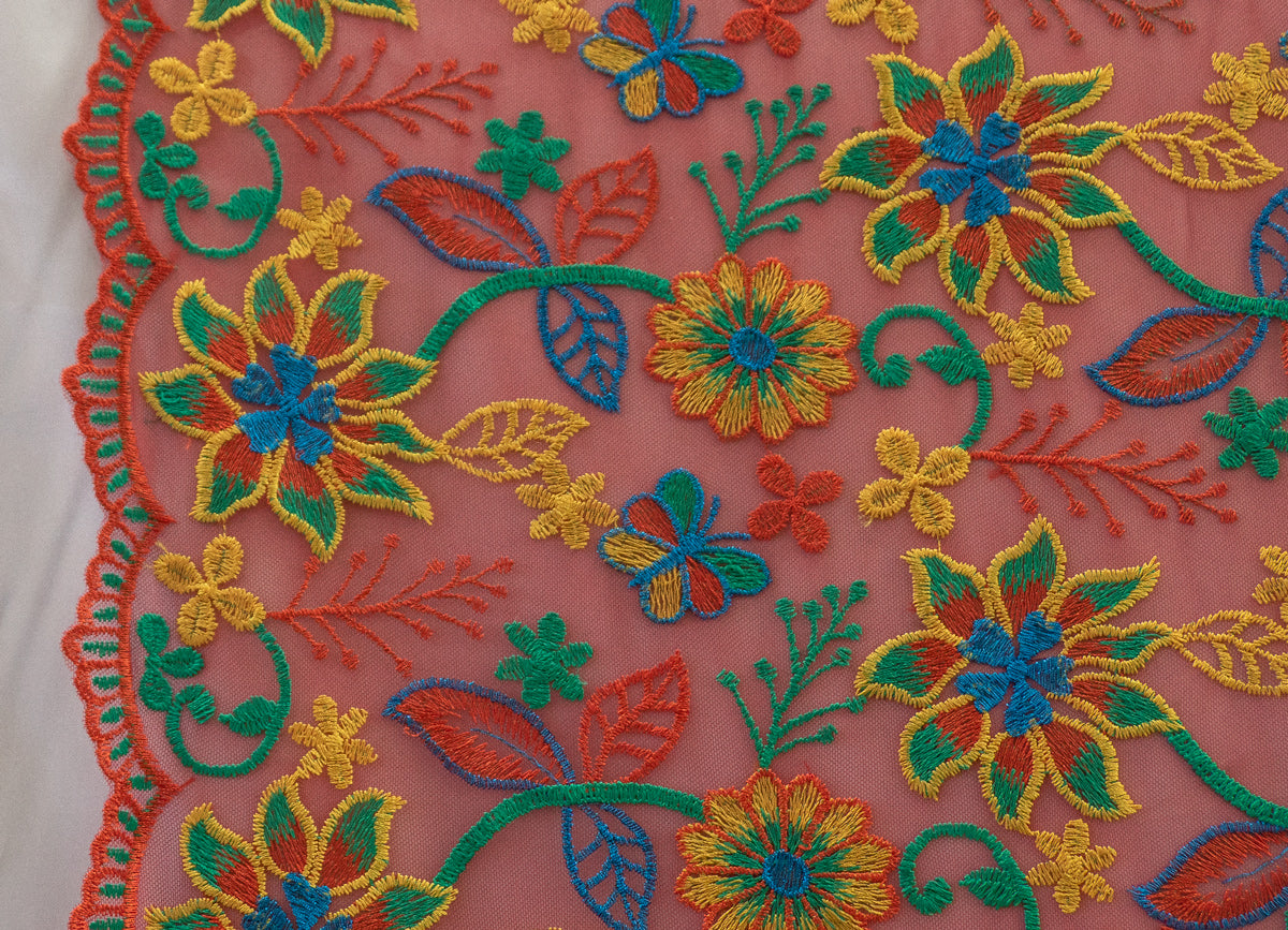11 colors 3D Mixed Colors Embroidered Flowers # 22EMB010