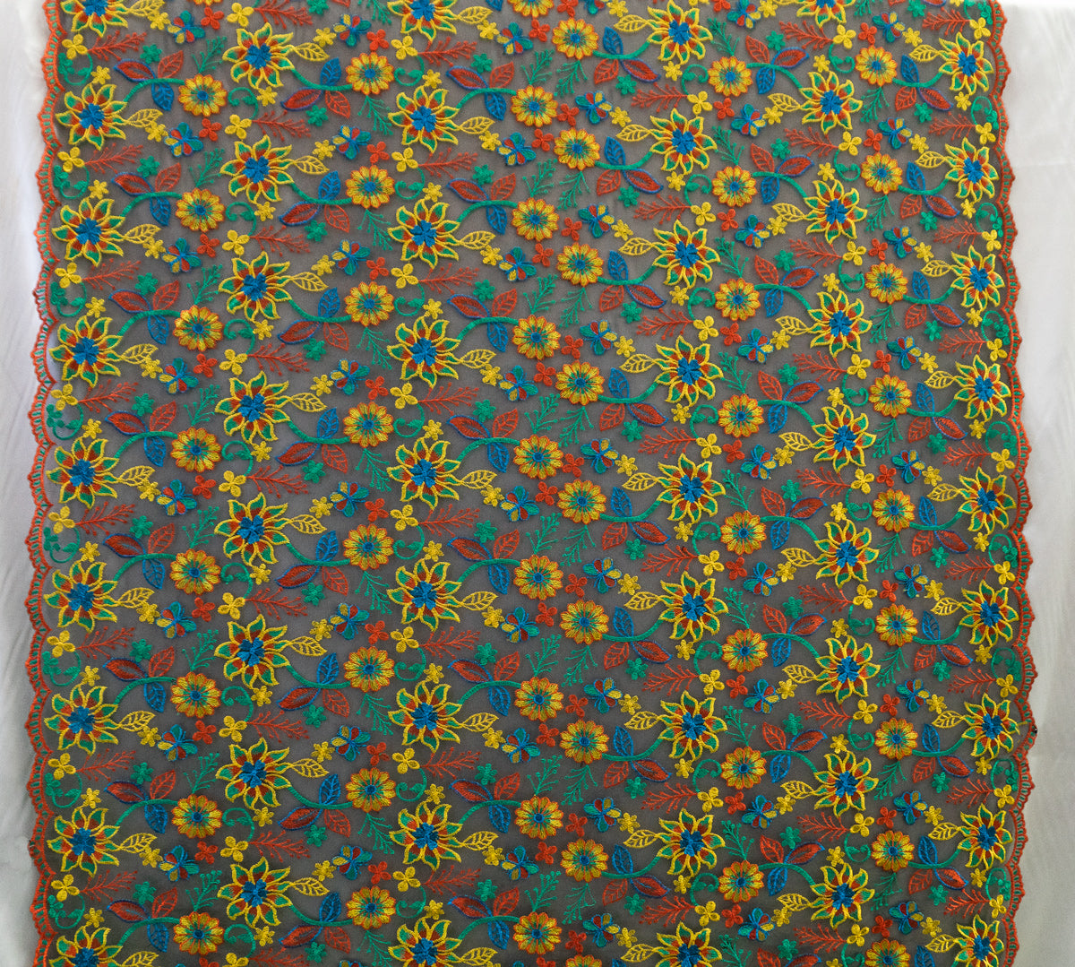 11 colors 3D Mixed Colors Embroidered Flowers # 22EMB010