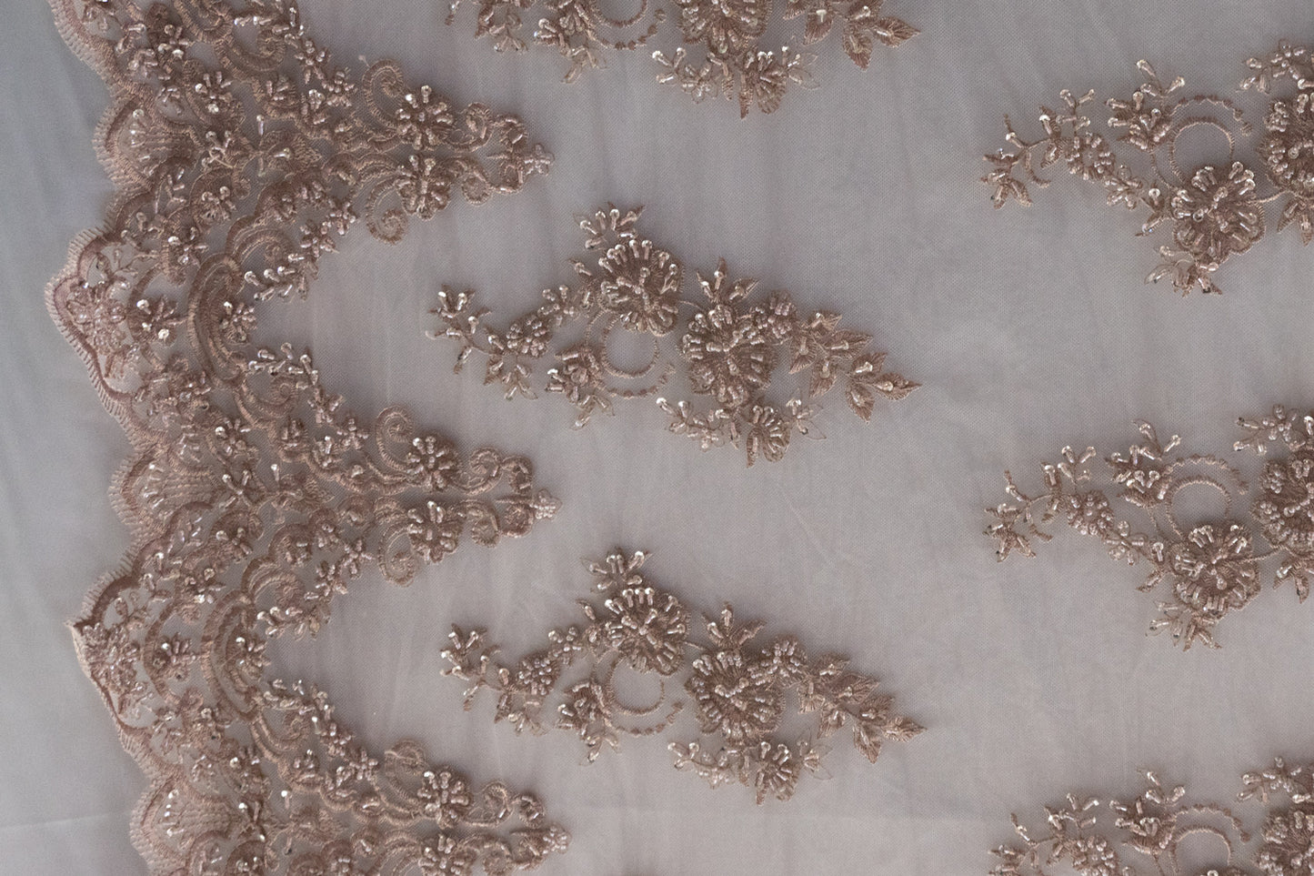 17 Colors, Embroidered Lace With Beads And Sequins # HT 1027