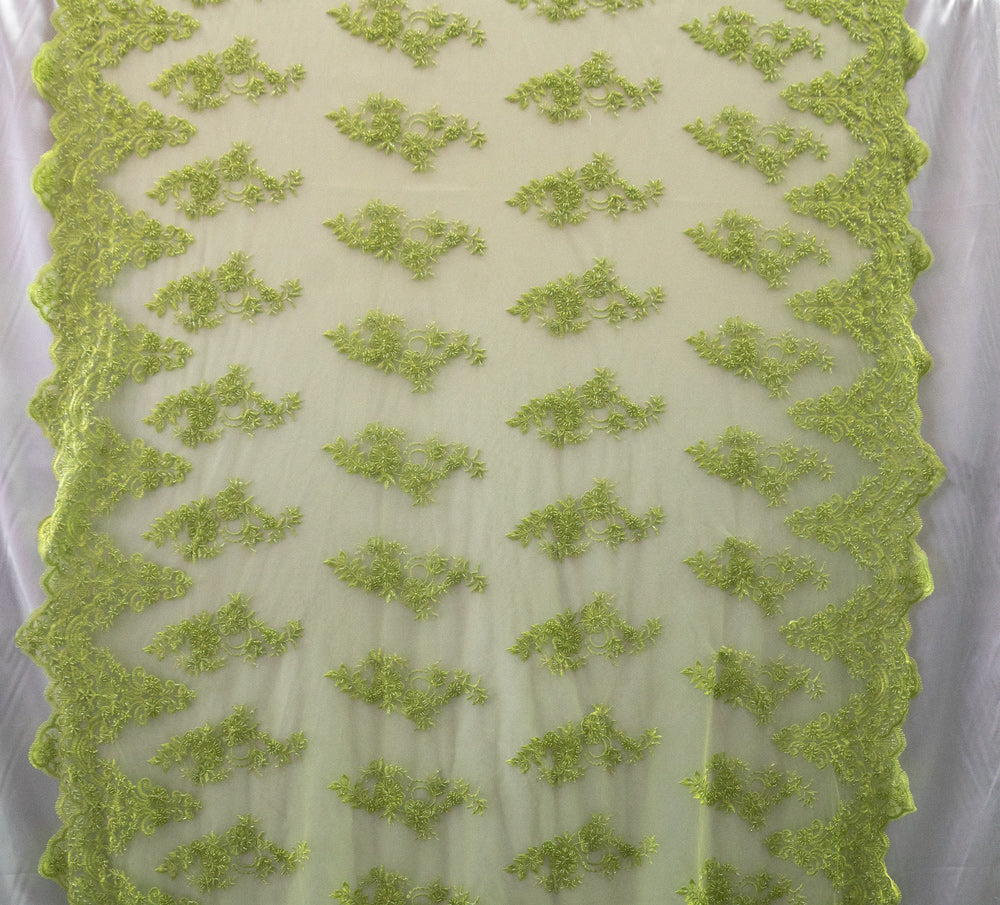 17 Colors, Embroidered Lace With Beads And Sequins # HT 1027