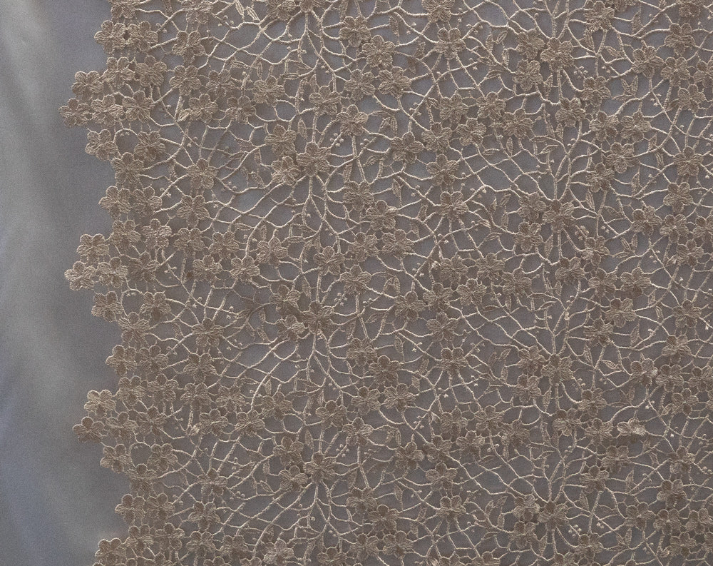 2 Colors, Universe Lace Fabric Bridal Veil Corded Flowers # H62027