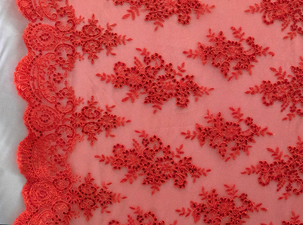 17 Colors, Embroidered Flower Lace # 92023