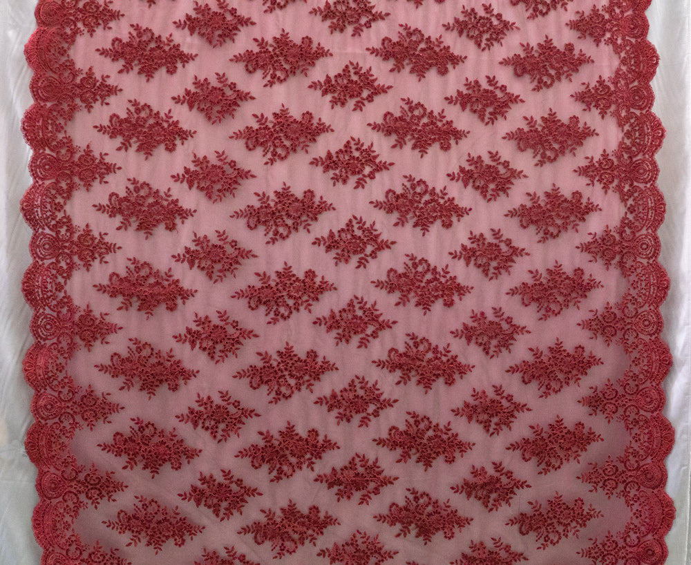 17 Colors, Embroidered Flower Lace # 92023