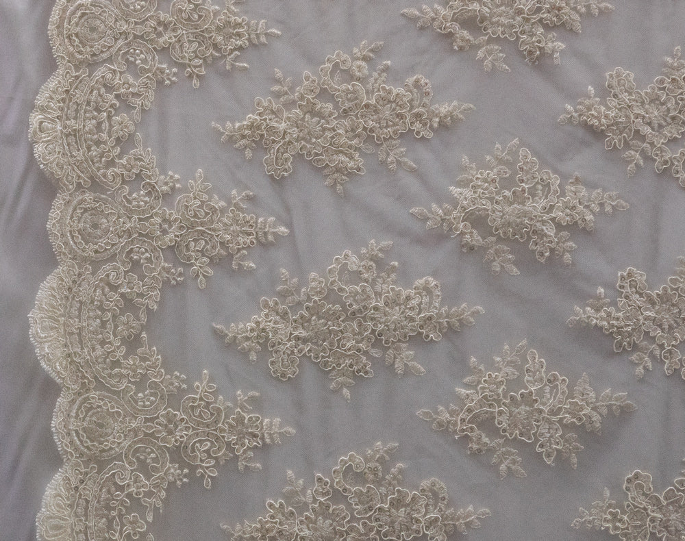 17 Colors, Embroidered Flower Lace # 92023