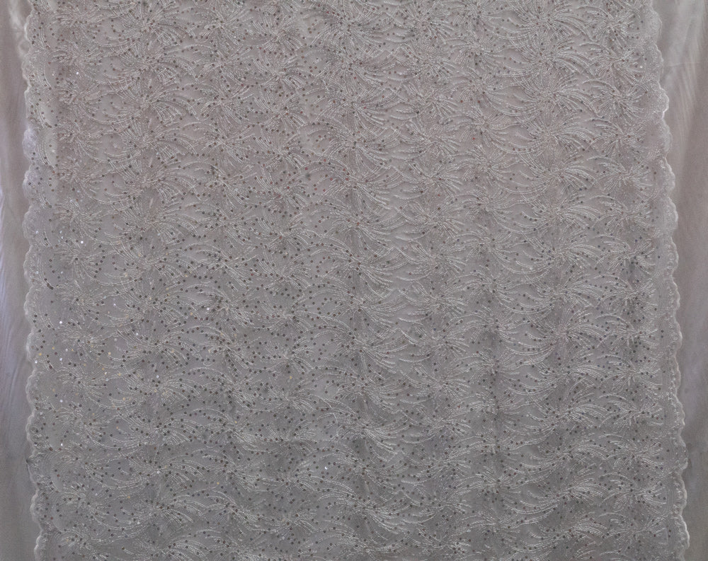 3 Colors, Universe Lace Fabric Bridal Veil Corded Flowers # Y 21-6-3