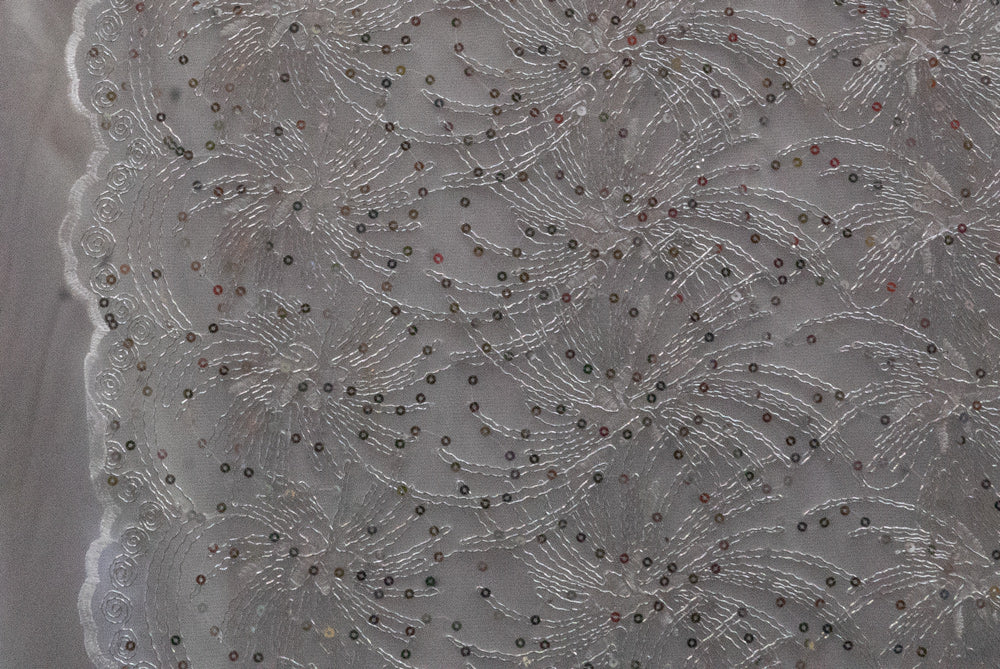 3 Colors, Universe Lace Fabric Bridal Veil Corded Flowers # Y 21-6-3