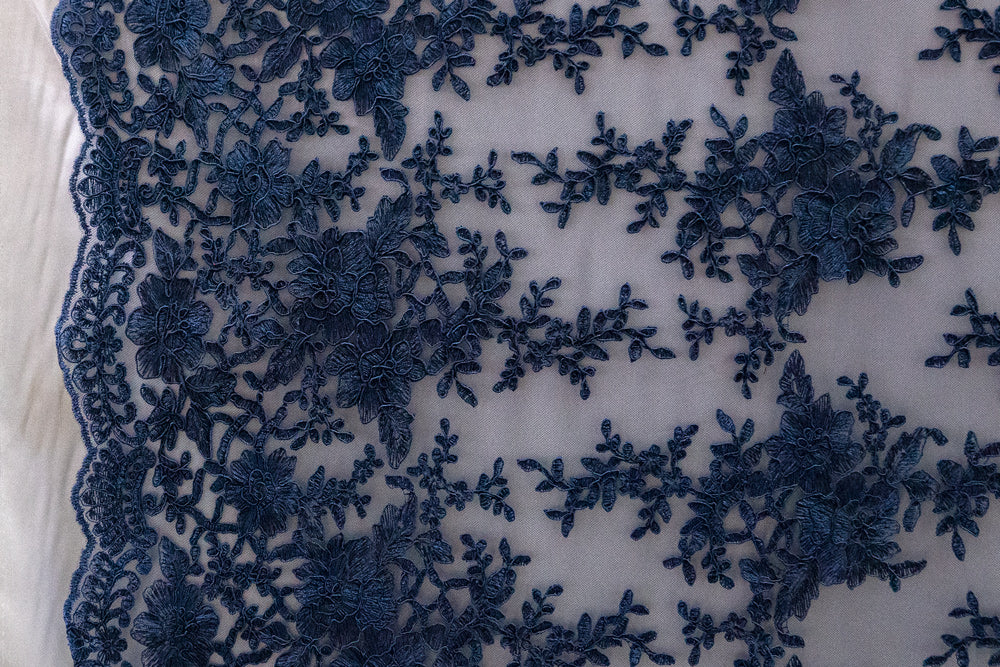 10 Colors, Universe Lace Fabric Bridal Veil Corded Flowers # UNIGR R-255