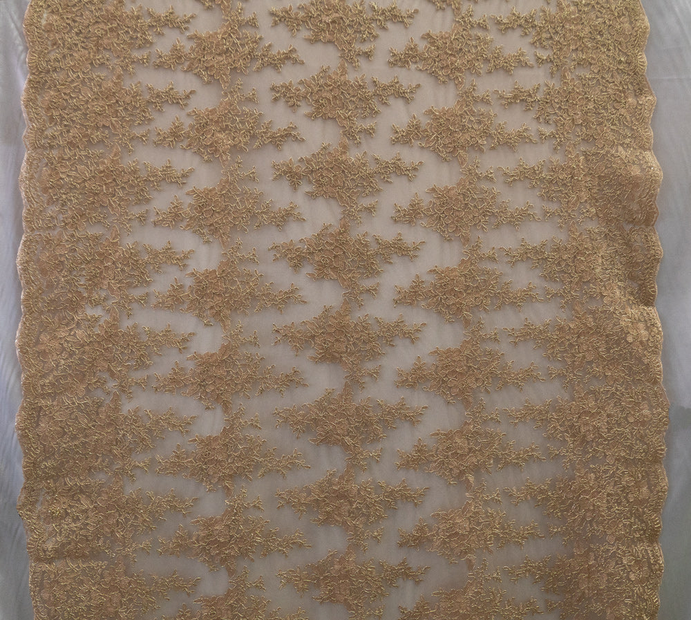 10 Colors, Universe Lace Fabric Bridal Veil Corded Flowers # UNIGR R-255