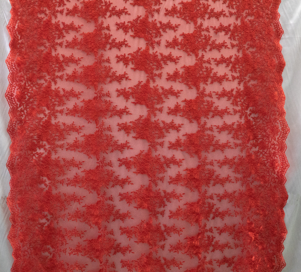 10 Colors, Universe Lace Fabric Bridal Veil Corded Flowers # UNIGR R-255