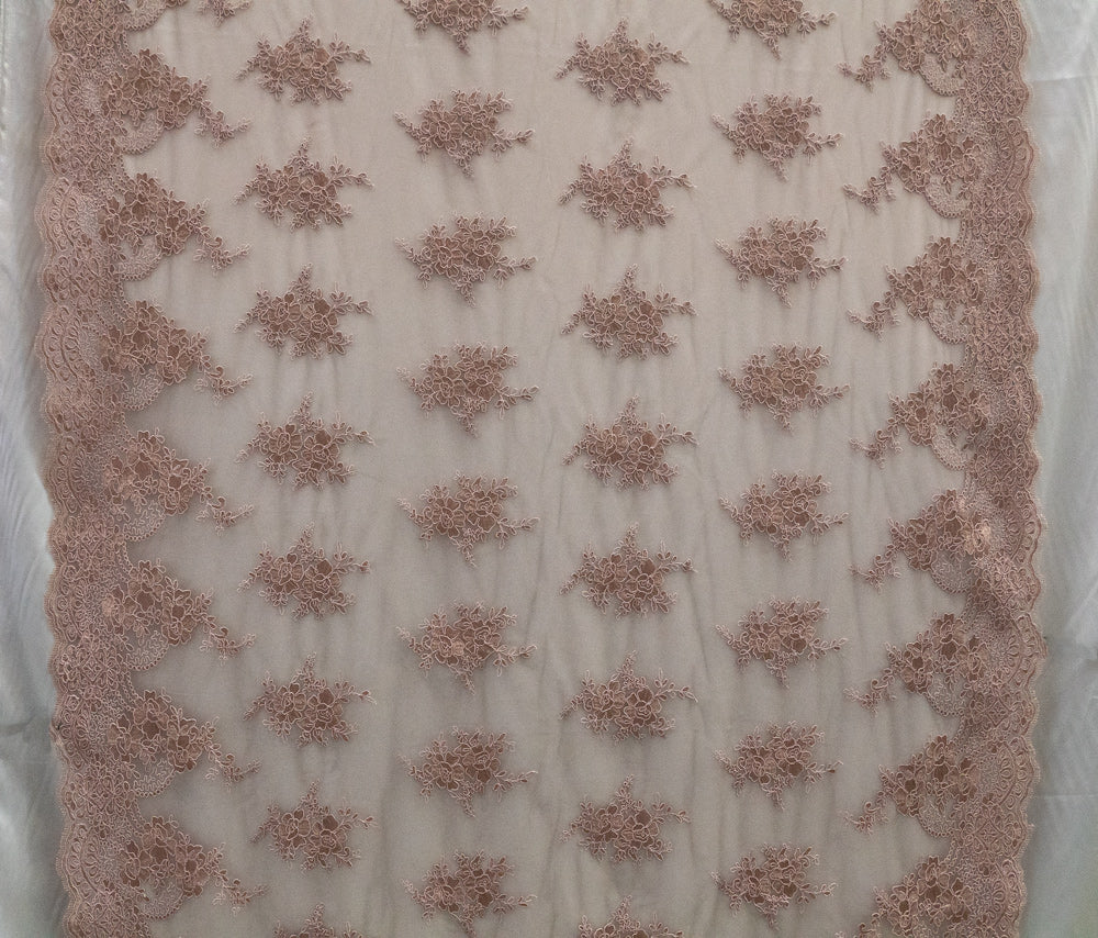 6 Colors, Embroidered Flower Lace # UN 1027