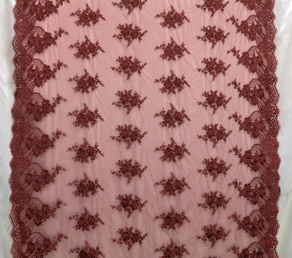 6 Colors, Embroidered Flower Lace # UN 1027