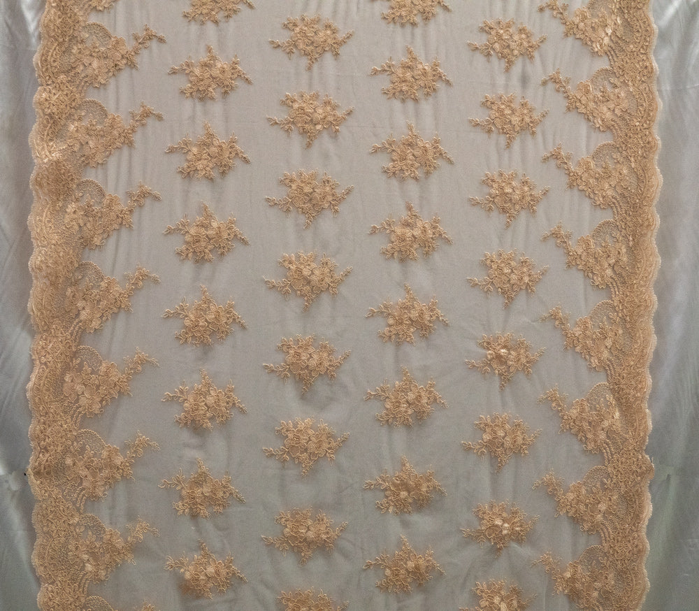 6 Colors, Embroidered Flower Lace # UN 1027