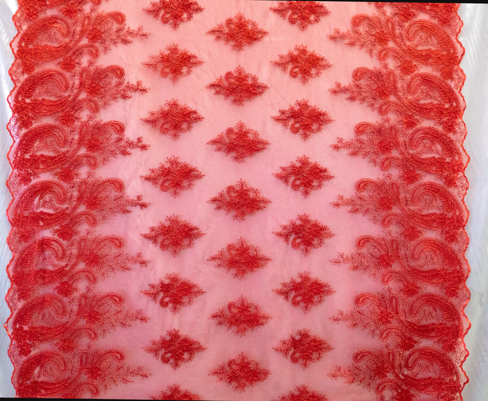 7 Colors, Embroidered Flower Lace # JH 1912-47