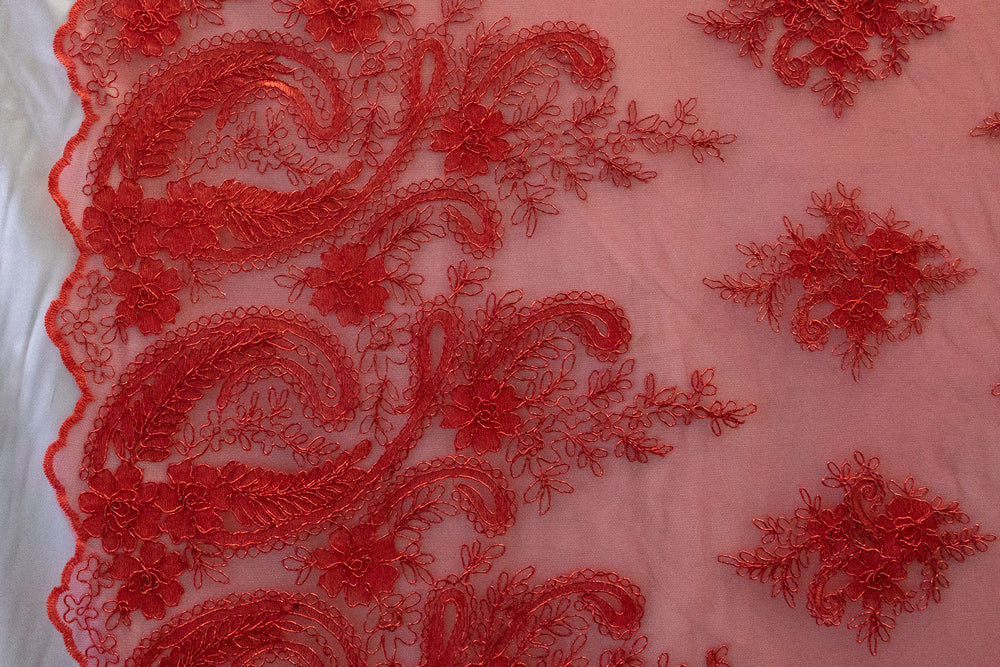 7 Colors, Embroidered Flower Lace # JH 1912-47