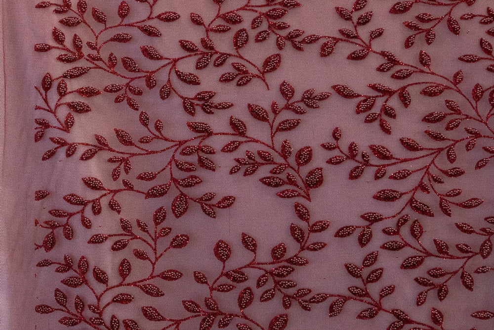 8 Colors, Embroidered Lace With Beads # MH 289
