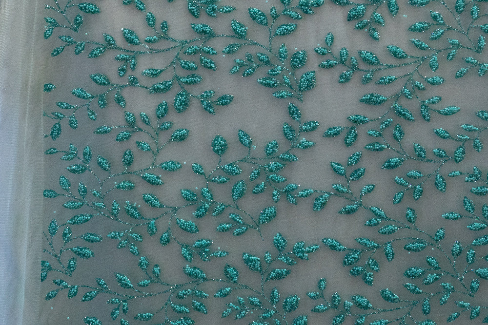8 Colors, Embroidered Lace With Beads # MH 289