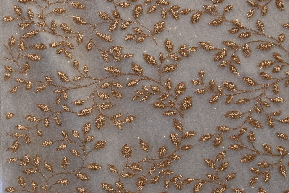 8 Colors, Embroidered Lace With Beads # MH 289
