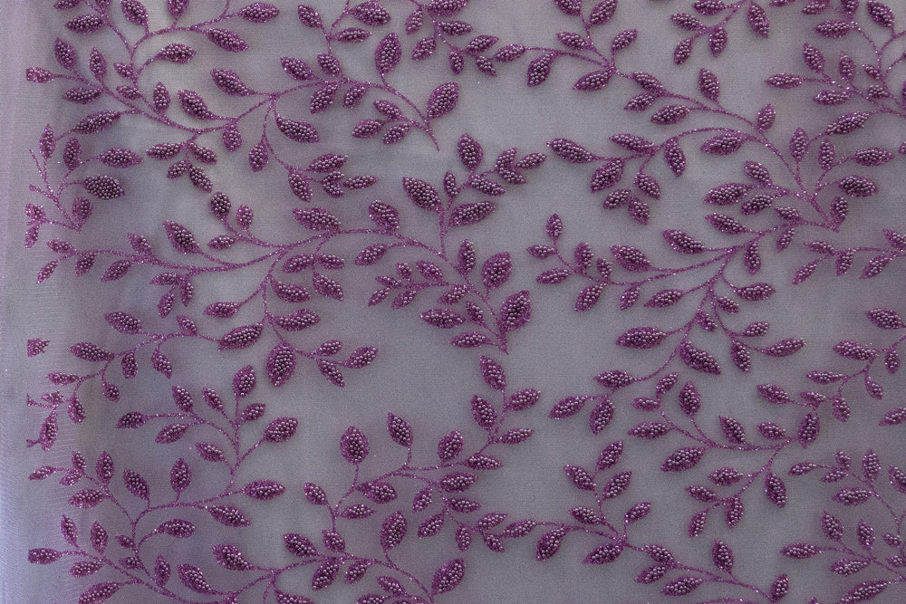 8 Colors, Embroidered Lace With Beads # MH 289