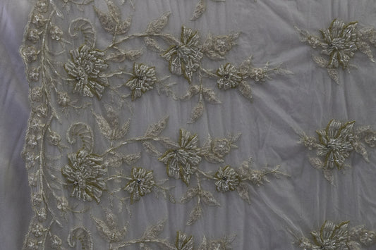 Embroidered Lace With Beads  #  90068 C