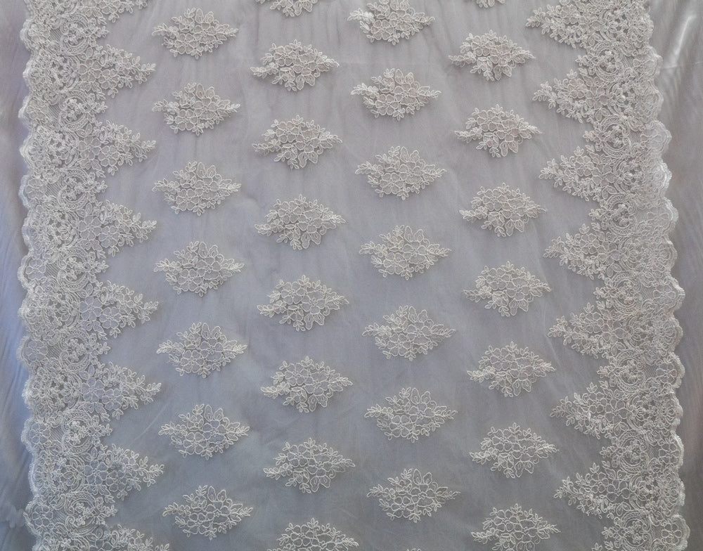 Embroidered Lace With Beads # HD 12043
