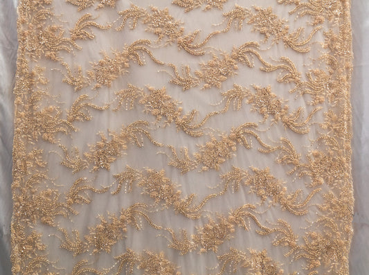 Embroidered Lace With Beads   #  H 141R
