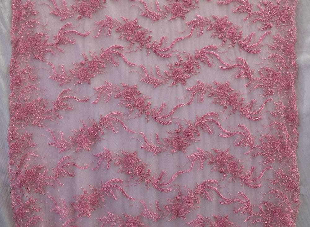 Embroidered Lace With Beads # H 141R