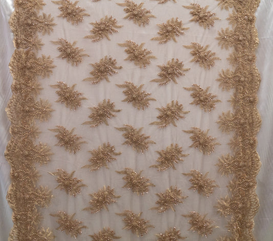4 Colors, Embroidered Lace With Beads And Sequins  # 1WL108