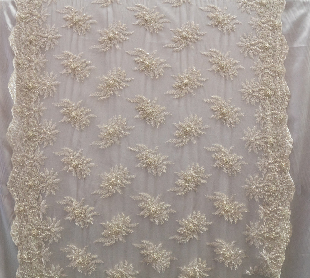 4 Colors, Embroidered Lace With Beads And Sequins  # 1WL108
