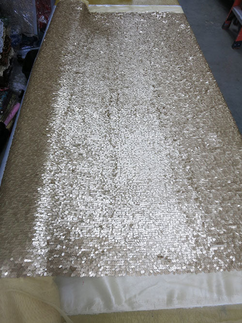 All over Teardrop Sequin Fabric # 00356