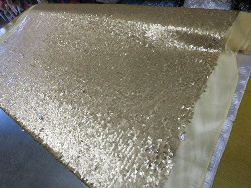 All over Teardrop Sequin Fabric # 00356