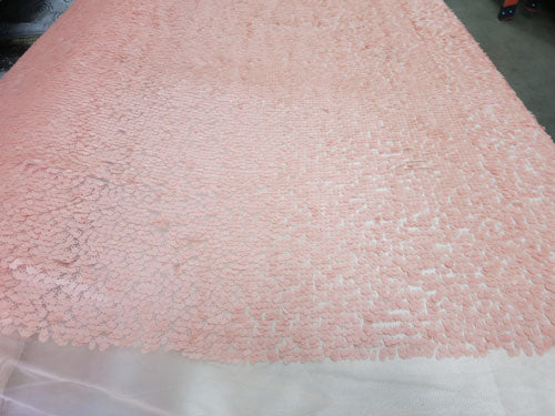 All over Teardrop Sequin Fabric # 00356