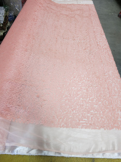 All over Teardrop Sequin Fabric # 00356