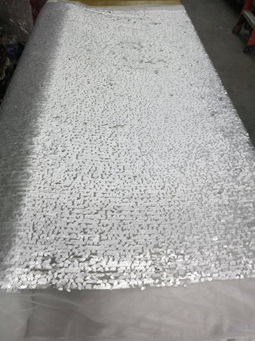 All over Teardrop Sequin Fabric # 00356