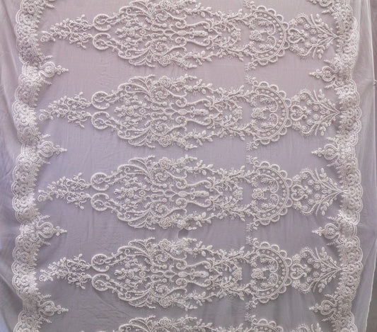 Heavy Hand Beaded Embroidered Flowers  # JP 0360