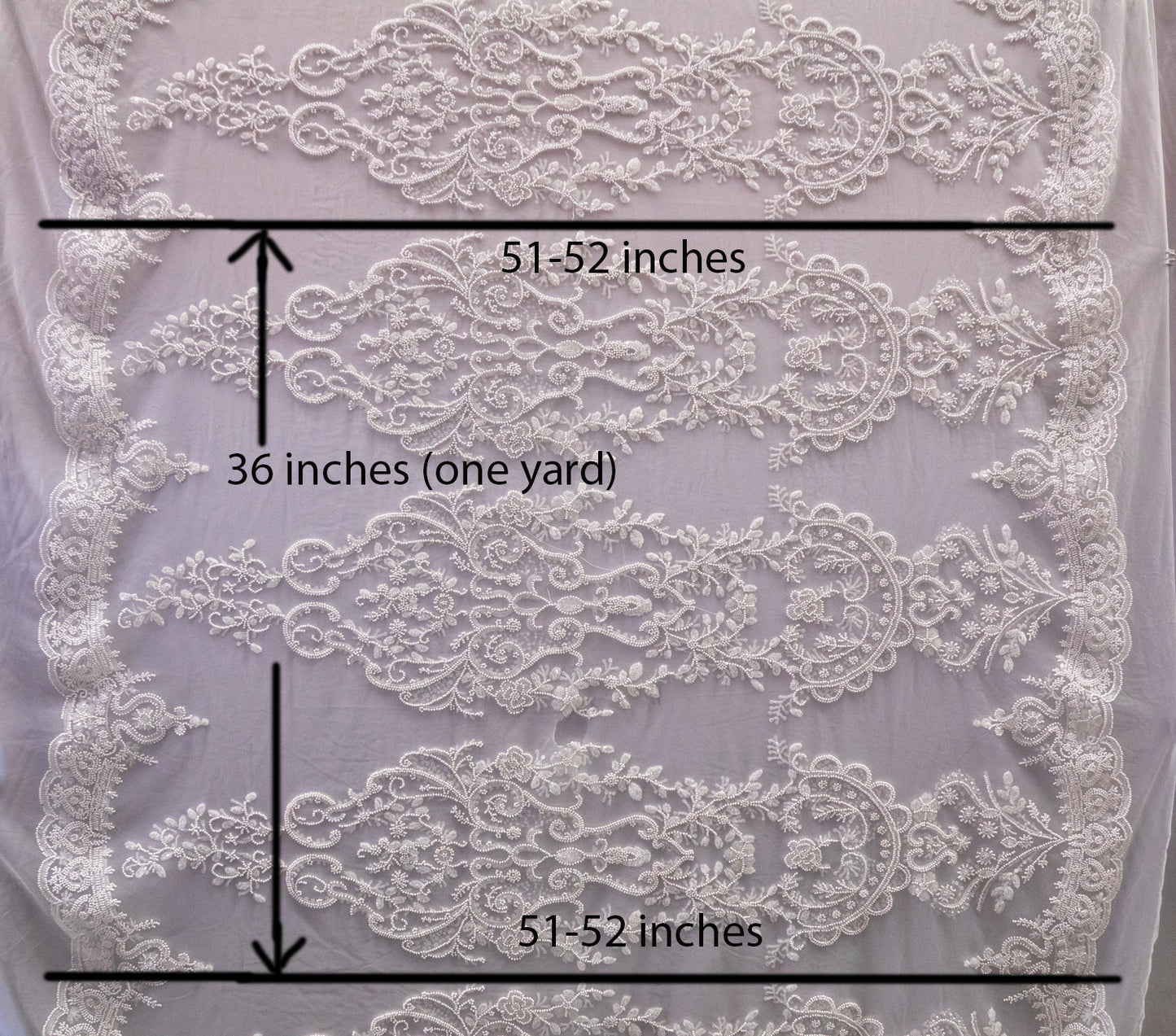 Heavy Hand Beaded Embroidered Flowers  # JP 0360