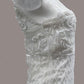 White Bridal Beaded Lace 2 Piece Set, Front and Back # VFC-253BP AND # VFC-252BP