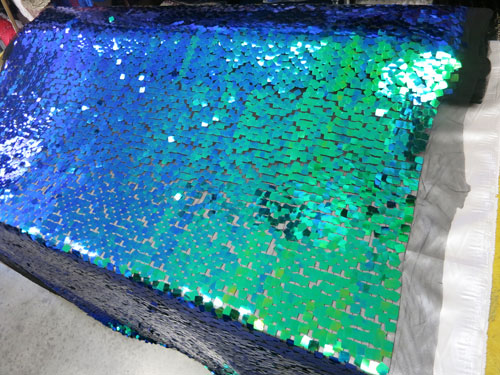 Holographic Square Sequins Mesh    # ZS0502